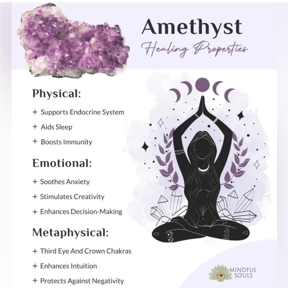 Handmade amethyst crystal necklace✨💜🔮 - Picture 3 of 4